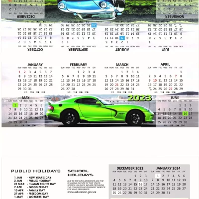 Triangle Calendar 2023 Car
