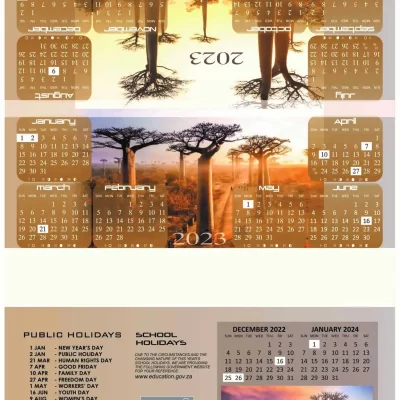 Triangle Calendar 2023 Nature