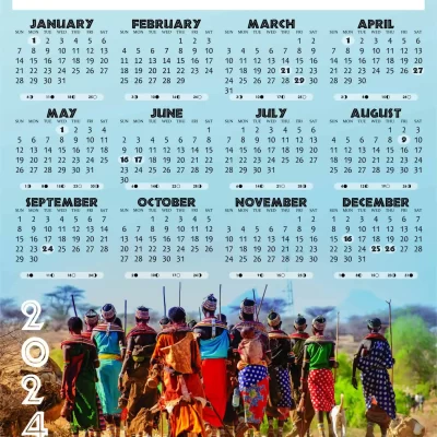 A3 Calendar 2024 Africa